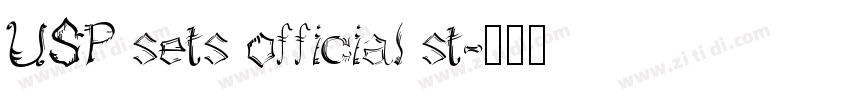 USP sets official st字体转换